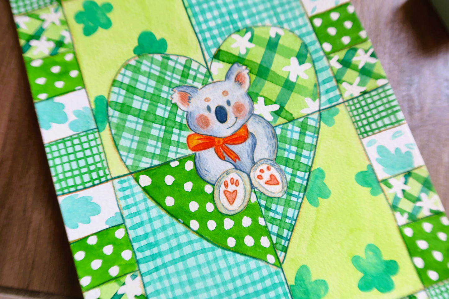 Petit Koala sur son plaid