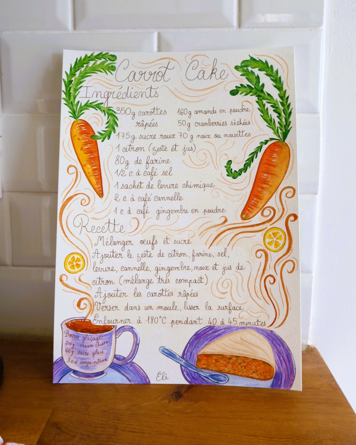 Recette du carrot cake