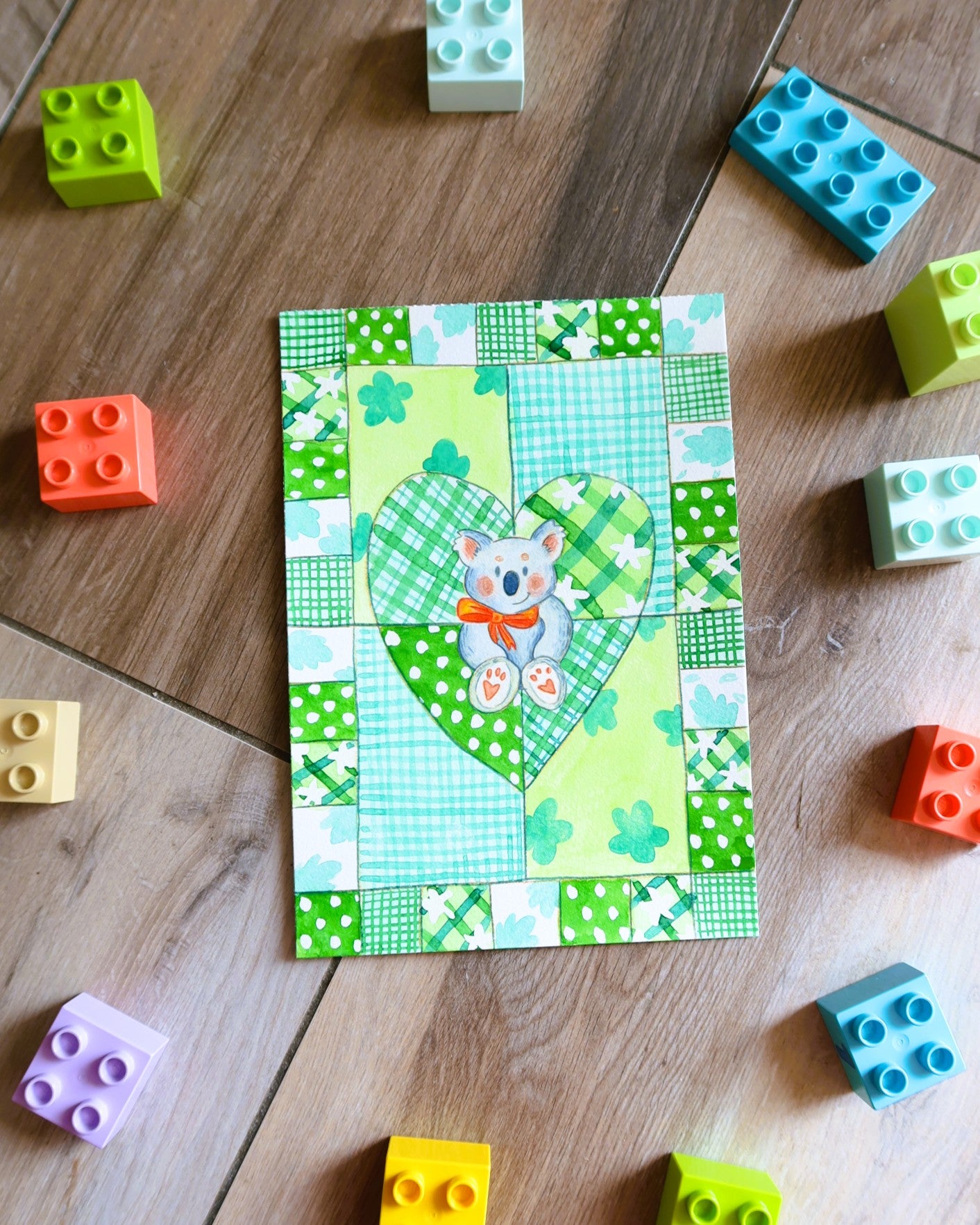 Petit Koala sur son plaid